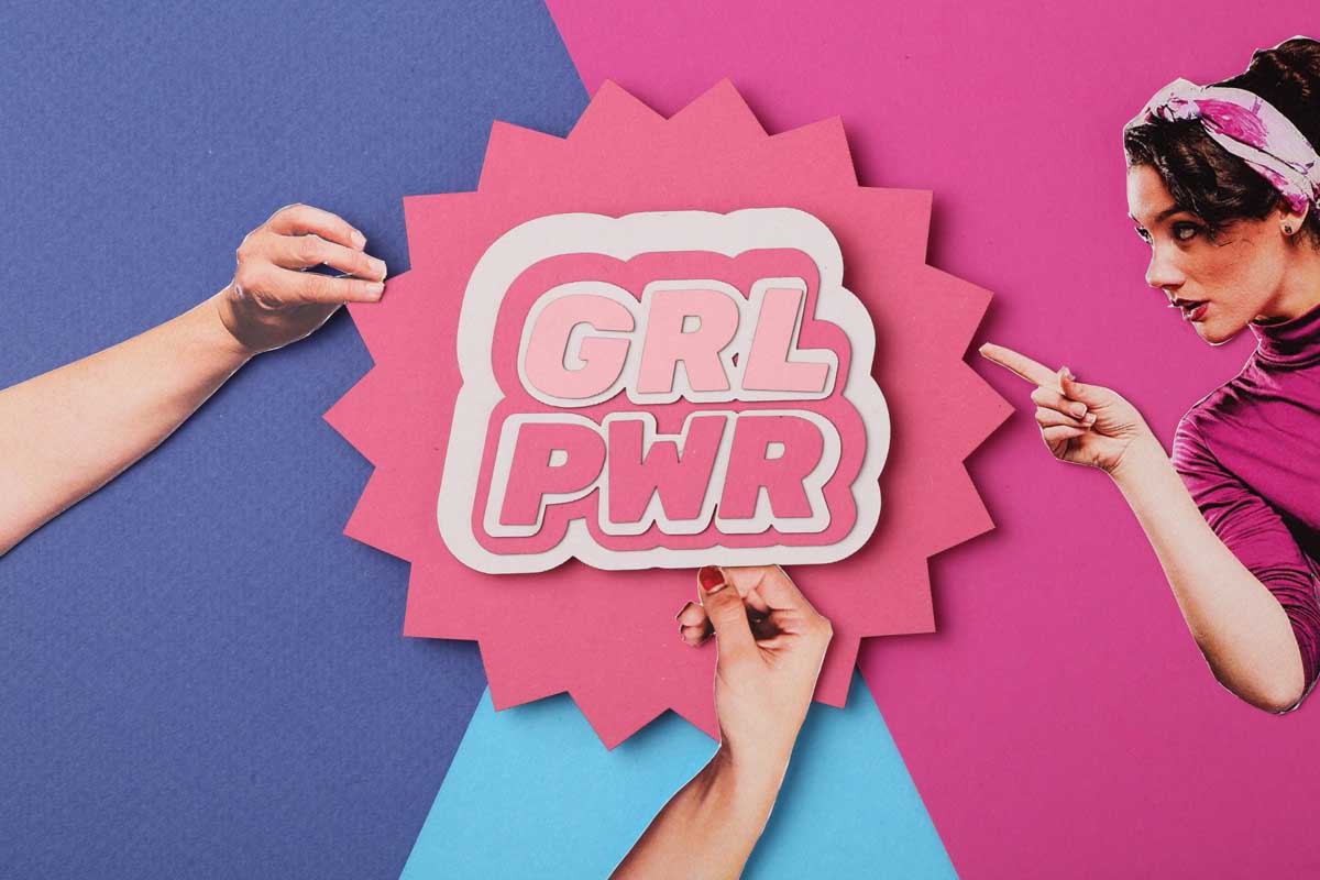young pin up woman with grl pwr sign showing muscl 2026 01 11 10 13 04 utc